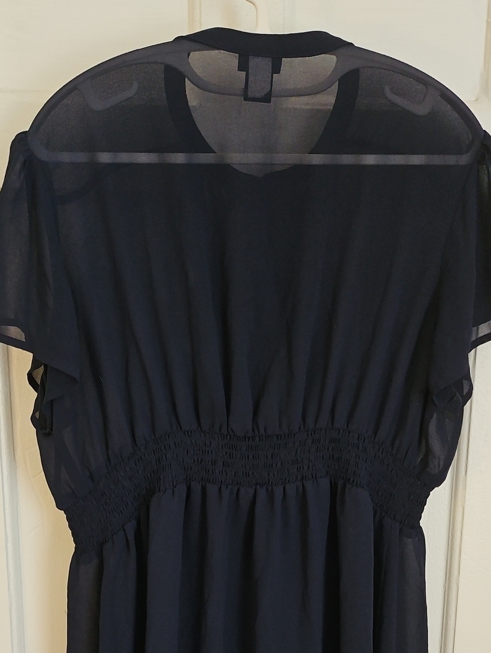 Torrid Navy Ruffle Blouse - Picture 8 of 9